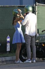 ANA DE ARMAS and Ben Affleck Out Riding Motorcyle in Los Angeles 08/16/2020