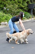 ANA DE ARMAS and Ben Affleck Out with Their Dog in Brentwood 08/13/2020