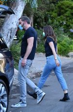 ANA DE ARMAS and Ben Affleck Out with Their Dog in Brentwood 08/13/2020
