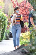 ANA DE ARMAS and Ben Affleck Out with Their Dog in Los Angeles 08/19/2020