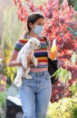ANA DE ARMAS and Ben Affleck Out with Their Dog in Los Angeles 08/19/2020