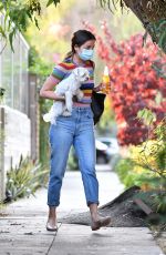 ANA DE ARMAS and Ben Affleck Out with Their Dog in Los Angeles 08/19/2020