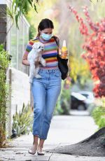 ANA DE ARMAS and Ben Affleck Out with Their Dog in Los Angeles 08/19/2020