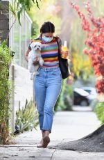 ANA DE ARMAS and Ben Affleck Out with Their Dog in Los Angeles 08/19/2020