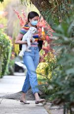ANA DE ARMAS and Ben Affleck Out with Their Dog in Los Angeles 08/19/2020