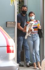 ANA DE ARMAS and Ben Affleck Out with Their Dog in Venice Beach 08/19/2020