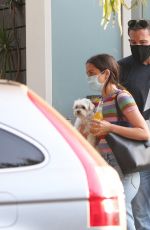 ANA DE ARMAS and Ben Affleck Out with Their Dog in Venice Beach 08/19/2020