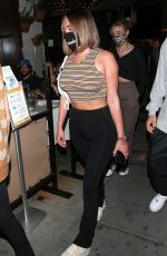 ANASTASIA KARANIKOLAOU abd Zack Bia Out for Dinner at Il Pastaio in Beverly Hills 08/12/2020