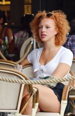 ANNA ERMAKOVA at Aubaine Cafe in Knightsbridge 08/08/2020