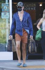 ANNABELLE WALLIS and Chris Pine Out Shopping in Los Angeles 08/14/2020