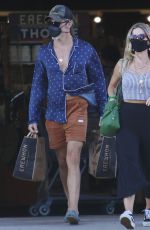 ANNABELLE WALLIS and Chris Pine Out Shopping in Los Angeles 08/14/2020