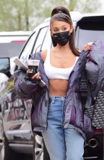 ARIANA GRANDE Arrives at a Recording Studio in Los Angeles 08/06/2020