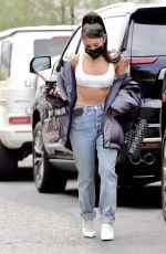 ARIANA GRANDE Arrives at a Recording Studio in Los Angeles 08/06/2020