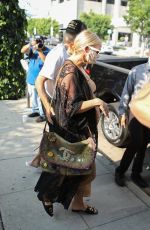 ASHLEE SIMPSON and Evan Ross at The Ivy in Los Angeles 06/22/2020