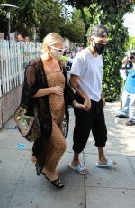 ASHLEE SIMPSON and Evan Ross at The Ivy in Los Angeles 06/22/2020