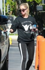 ASHLEY BENSON at a Starbucks in Hollywood 08/05/2020