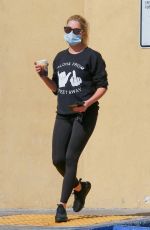 ASHLEY BENSON at a Starbucks in Hollywood 08/05/2020