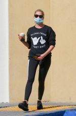 ASHLEY BENSON at a Starbucks in Hollywood 08/05/2020