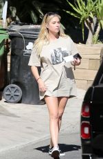 ASHLEY BENSON Leaves Her Home in Los Feliz 08/09/2020