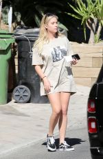 ASHLEY BENSON Leaves Her Home in Los Feliz 08/09/2020