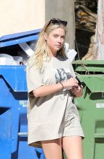ASHLEY BENSON Leaves Her Home in Los Feliz 08/09/2020