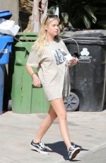 ASHLEY BENSON Leaves Her Home in Los Feliz 08/09/2020