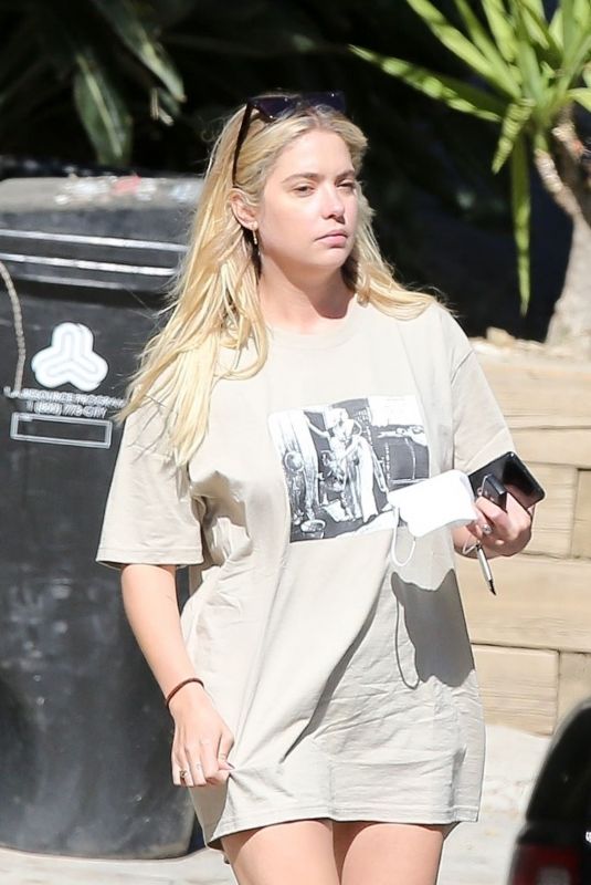 ASHLEY BENSON Leaves Her Home in Los Feliz 08/09/2020
