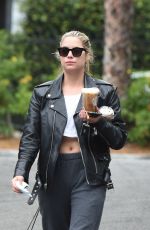 ASHLEY BENSON Out for Coffee in Studio City 08/06/2020