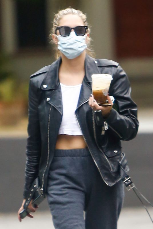 ASHLEY BENSON Out for Coffee in Studio City 08/06/2020