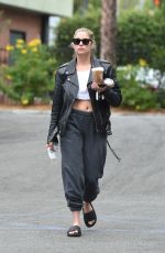 ASHLEY BENSON Out for Coffee in Studio City 08/06/2020