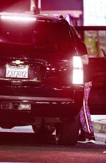 ASHLEY BENSON Out for Dinner with Friends at La Poubelle in Hollywood 08/24/2020