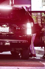ASHLEY BENSON Out for Dinner with Friends at La Poubelle in Hollywood 08/24/2020