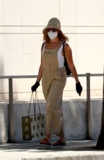 ASHLEY TISDALE Wearing a Mask Out in Los Angeles 07/31/2020