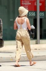 ASHLEY TISDALE Wearing a Mask Out in Los Angeles 07/31/2020