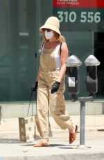 ASHLEY TISDALE Wearing a Mask Out in Los Angeles 07/31/2020