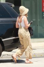 ASHLEY TISDALE Wearing a Mask Out in Los Angeles 07/31/2020