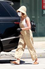 ASHLEY TISDALE Wearing a Mask Out in Los Angeles 07/31/2020