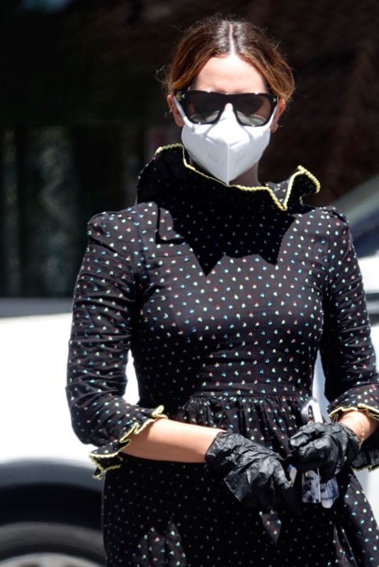 ASHLEY TISDALE Wearing Mask, Gloves and Eyewear Out in Los Angeles 08/11/2020