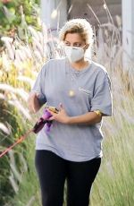 BEBE REXHA Out with Her Dog in Hollywood 08/06/2020