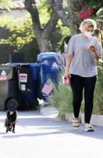 BEBE REXHA Out with Her Dog in Hollywood 08/06/2020