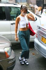 BELLA HADID Arrives at a Friend