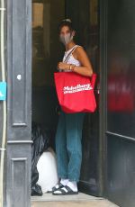 BELLA HADID Arrives at a Friend