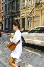 BELLA HADID Arrives at Her Apartment in New York 08/28/2020