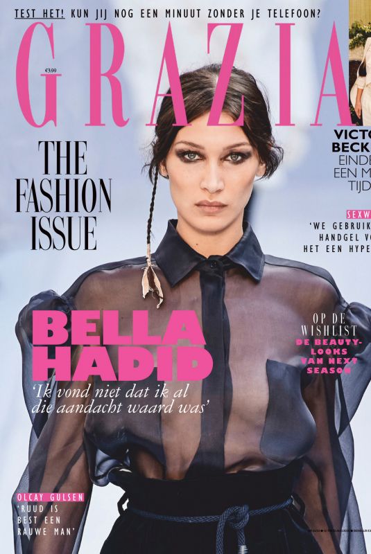 BELLA HADID in Grazia Magazine, Nederland August 2020