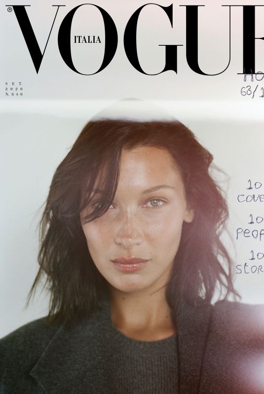 BELLA HADID in Vogue Magazine, Italy September 2020