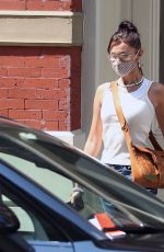BELLA HADID Leaves Her Apartment in New York 08/27/2020