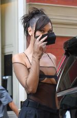 BELLA HADID Out in New York 08/28/2020