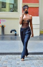 BELLA HADID Out in New York 08/28/2020