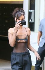 BELLA HADID Out in New York 08/28/2020