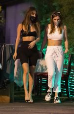 BELLA THORNE and FRANCESCA FARAGO Night Out in Los Angeles 08/26/2020